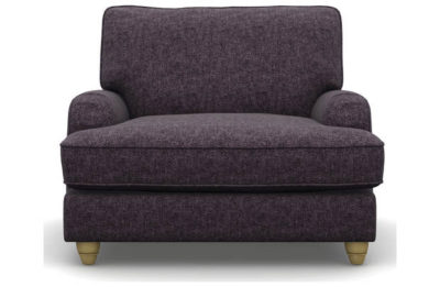 Heart of House Adeline Tweed Fabric Chair - Purple